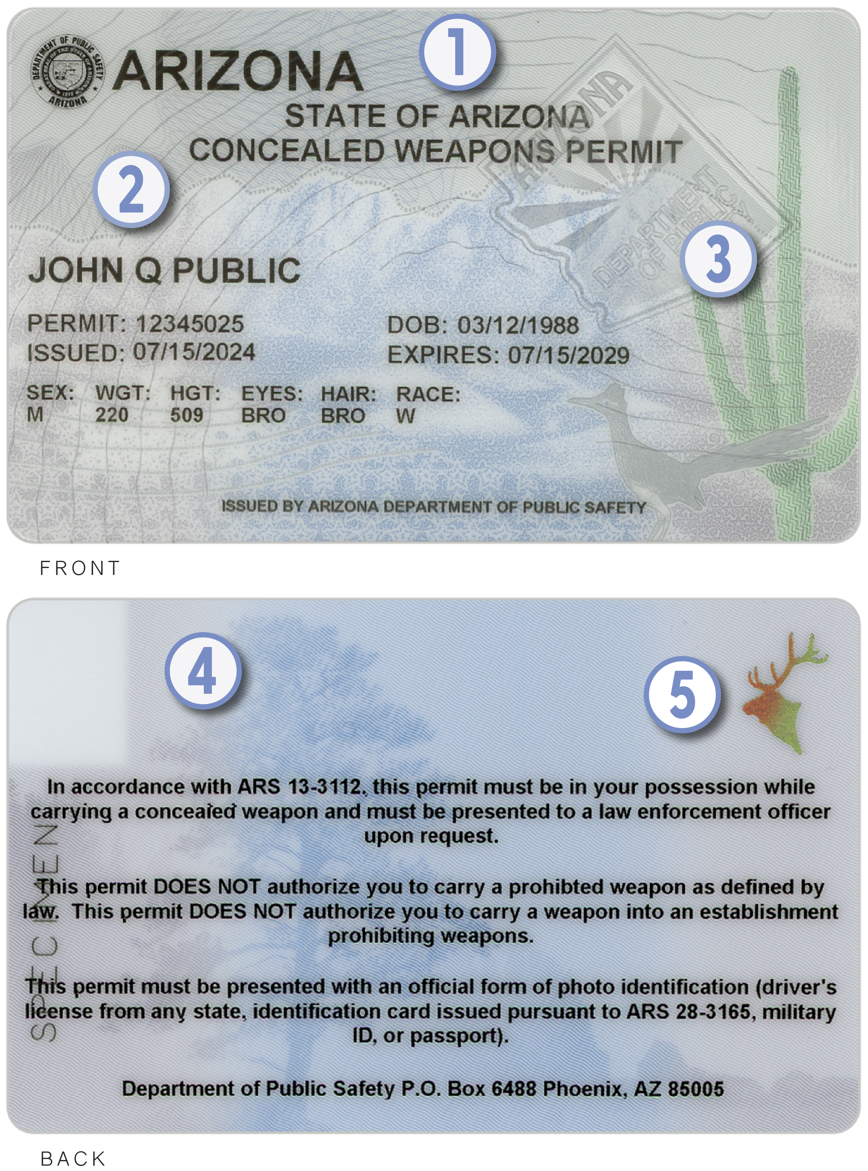 New Concealed Weapons Card