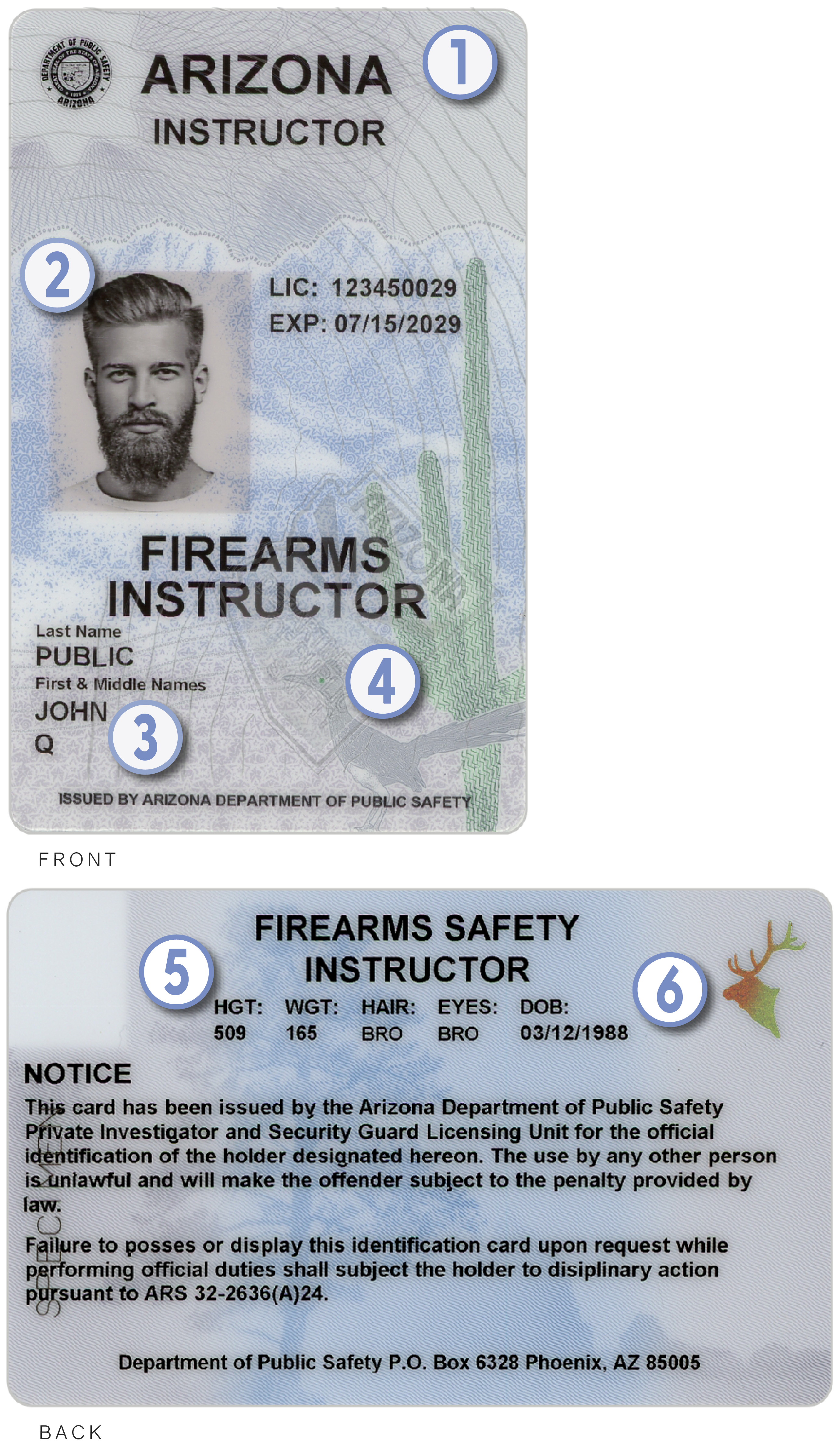 New Firearms Instructor Card
