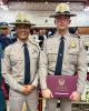 AZDPS Colonel Jeff Glover and Trooper Kamron Debelak at the graduation ceremony in Abu Dhabi in Feb. 2025